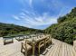 Gîte A Casa Bianca - Location de vacances à Pigna en Corse, Gîtes de France : la terrasse avec piscine Gîte A Casa Bianca - Location de vacances à Pigna en Corse, Gîtes de France : la terrasse avec piscine