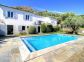 G&icirc;te &agrave; Montegrosso, Balagne, Haute-Corse, labellis&eacute; G&icirc;tes de France : la piscine et la maison
