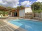 G&icirc;te &agrave; Porto-Vecchio, le Sud Corse, labellis&eacute; Gites de France : la maison et la piscine