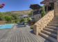 Gite &agrave; Afa, Le Grand Ajaccio, Corse du Sud, labellis&eacute; G&icirc;tes de France : la maison et la piscine