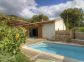 G&icirc;te &agrave; Porto-Vecchio, le Sud Corse, labellis&eacute; Gites de France : la maison et la piscine