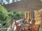 Gite &agrave; Cauro, le Grand Ajaccio, Corse du Sud, labellis&eacute; G&icirc;tes de France : le coin repas ext&eacute;rieur