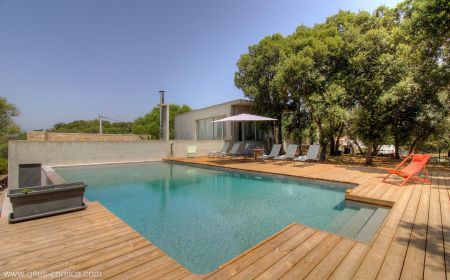 Gite à Sotta, Corse du Sud, Labellisé Gîtes de France : la piscine Gîte n°25372 Sotta - Corse - Gite à Sotta, Corse du Sud, Labellisé Gîtes de France : la piscine