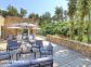 Gite &agrave; Cauro, le Grand Ajaccio, Corse du Sud, labellis&eacute; G&icirc;tes de France : la terrasse c&ocirc;t&eacute; entr&eacute;e