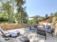 Gite &agrave; Cauro, le Grand Ajaccio, Corse du Sud, labellis&eacute; G&icirc;tes de France : la terrasse c&ocirc;t&eacute; entr&eacute;e