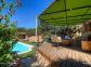 G&icirc;te &agrave; Figari, sud Corse, Corse du sud,labellis&eacute; G&icirc;tes de France : l'espace d&eacute;tente ext&eacute;rieur
