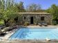 Gite &agrave; Levie, Corse du Sud, labelis&eacute; G&icirc;tes de France : la piscine et la maison
